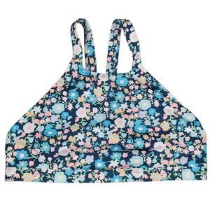 Jolyn Kaylee Floral Sports Bra Bikini Top Small UPF50+